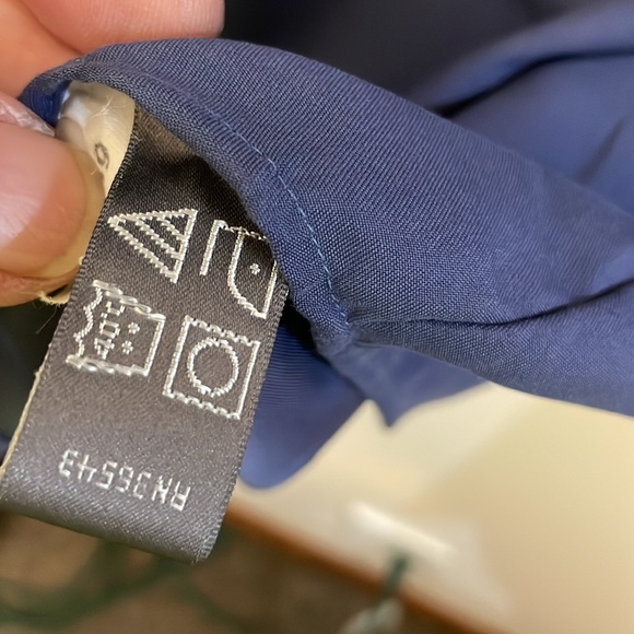 Geoffrey Beene long sleeve large button down gray dress shirt 100% polyester - Picture 6 of 7